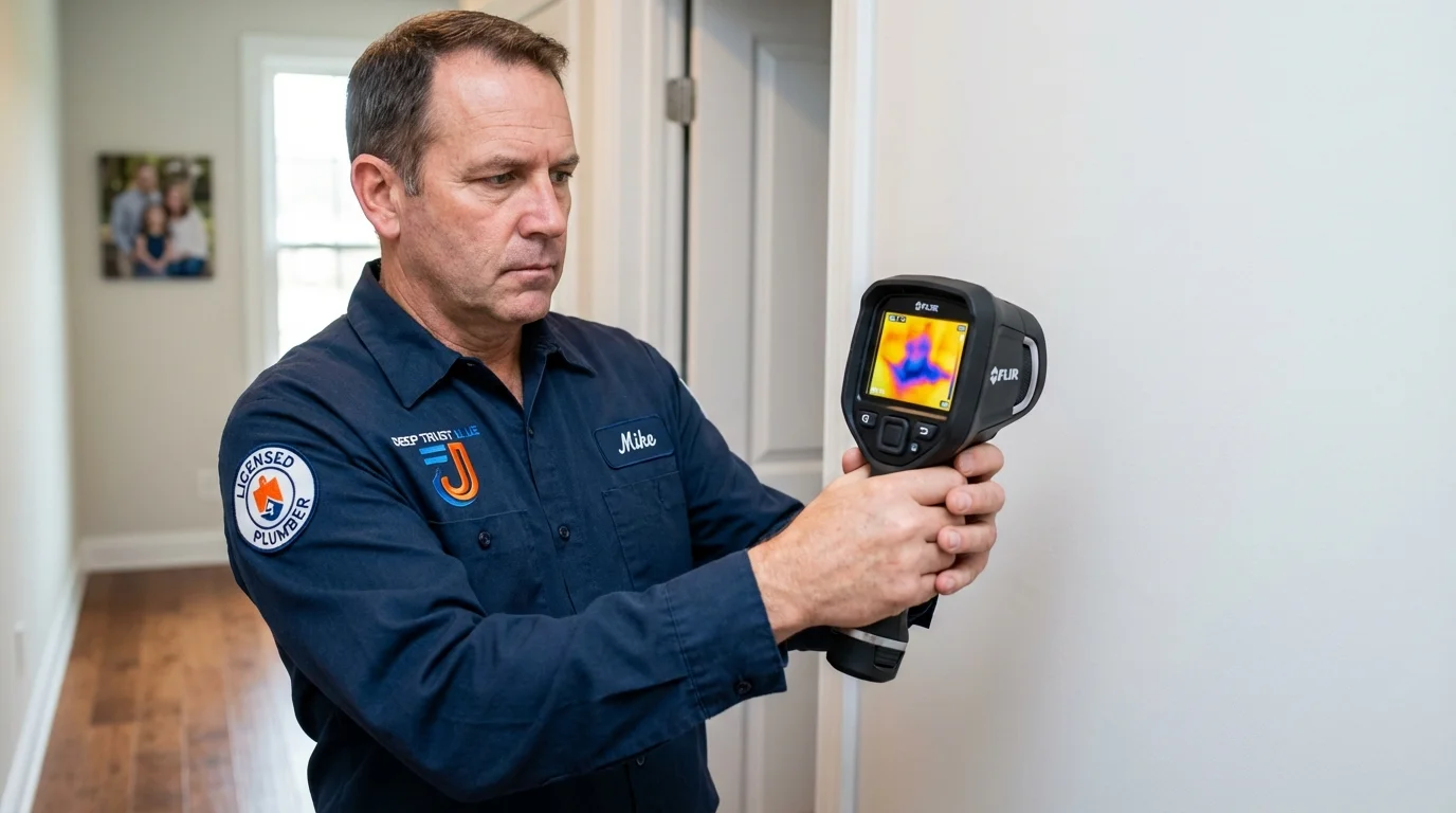 Thermal imaging leak detection by Johns Plumbing LLC in Mauston